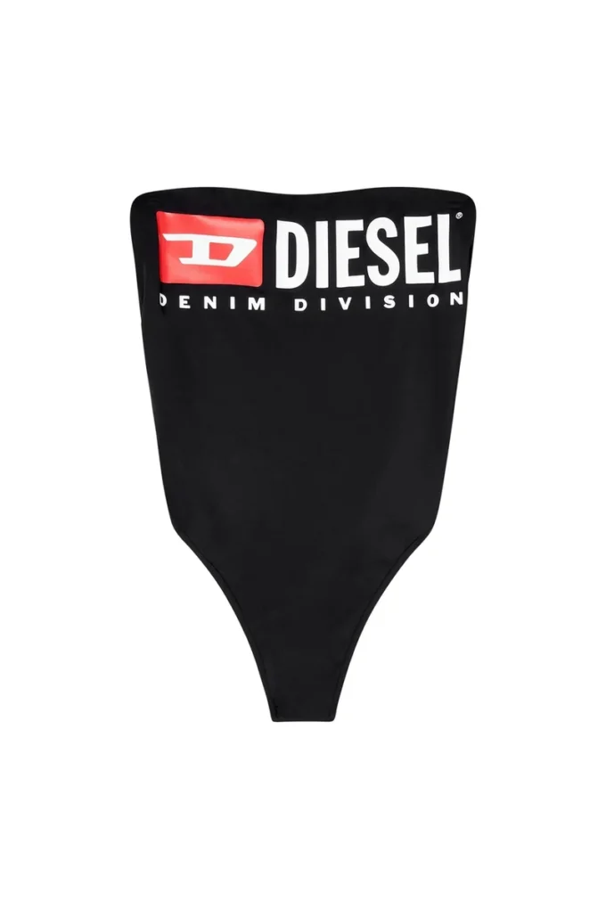 cecilia-d-core Costum de baie fără bretele cu logo Diesel Denim Division cecilia-d-core Costum de baie fără bretele cu logo Diesel Denim Division