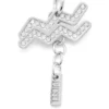 Charm Aquarius Charm metalic Aquarius cu strasuri