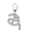 Charm Cancer Charm din metal Cancer cu strasuri Charm Cancer Charm din metal Cancer cu strasuri