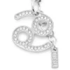 Charm Cancer Charm din metal Cancer cu strasuri Charm Cancer Charm din metal Cancer cu strasuri