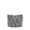 charm-d bucket s Geantă tip sac Charm-D S-Mini din denim matlasat cu model argyle