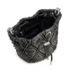 charm-d bucket s Geantă tip sac Charm-D S-Mini din denim matlasat tratat