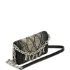 Charm-D curea pentru portofel Portofel din denim matlasat cu model argyle
