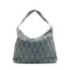 charm-d hobo Geantă Charm-D-Large din denim matlasat cu model argyle