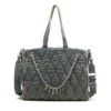 charm-d shopper Geantă Charm-D-Tote din denim matlasat Argyle charm-d shopper Geantă Charm-D-Tote din denim matlasat Argyle