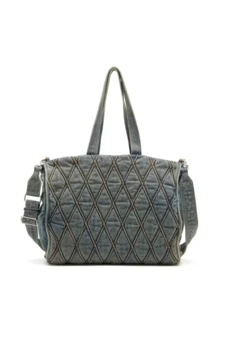 charm-d shopper Geantă Charm-D-Tote din denim matlasat Argyle