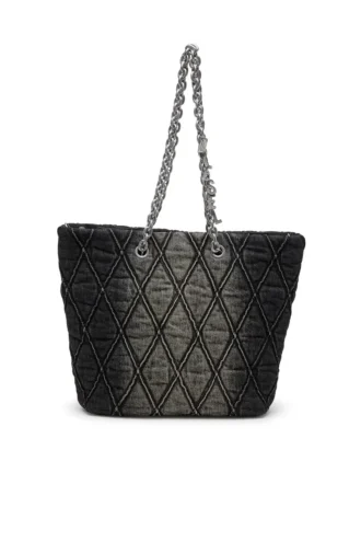 charm-d shopper m Geantă Charm-D-Tote din denim matlasat
