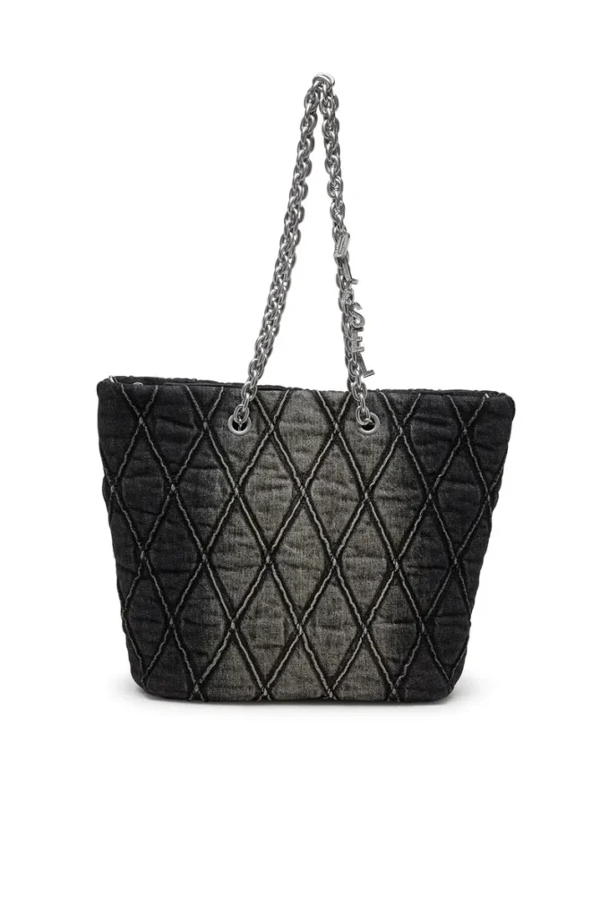 charm-d shopper m Geantă Charm-D-Tote din denim matlasat charm-d shopper m Geantă Charm-D-Tote din denim matlasat