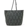 charm-d shopper m Geantă Charm-D-Tote din denim matlasat charm-d shopper m Geantă Charm-D-Tote din denim matlasat