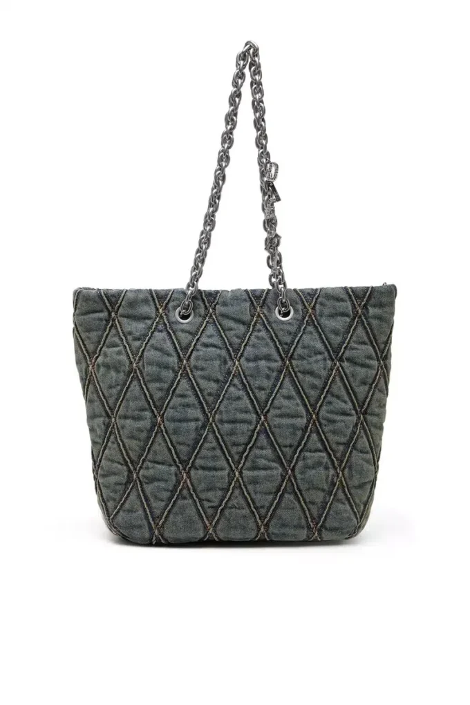 charm-d shopper m Geantă Charm-D-Tote din denim matlasat charm-d shopper m Geantă Charm-D-Tote din denim matlasat