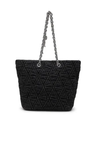 charm-d shopper m Geantă Charm-D-Tote din denim matlasat