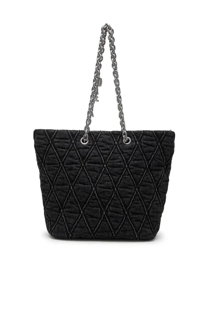 charm-d shopper m Geantă Charm-D-Tote din denim matlasat charm-d shopper m Geantă Charm-D-Tote din denim matlasat