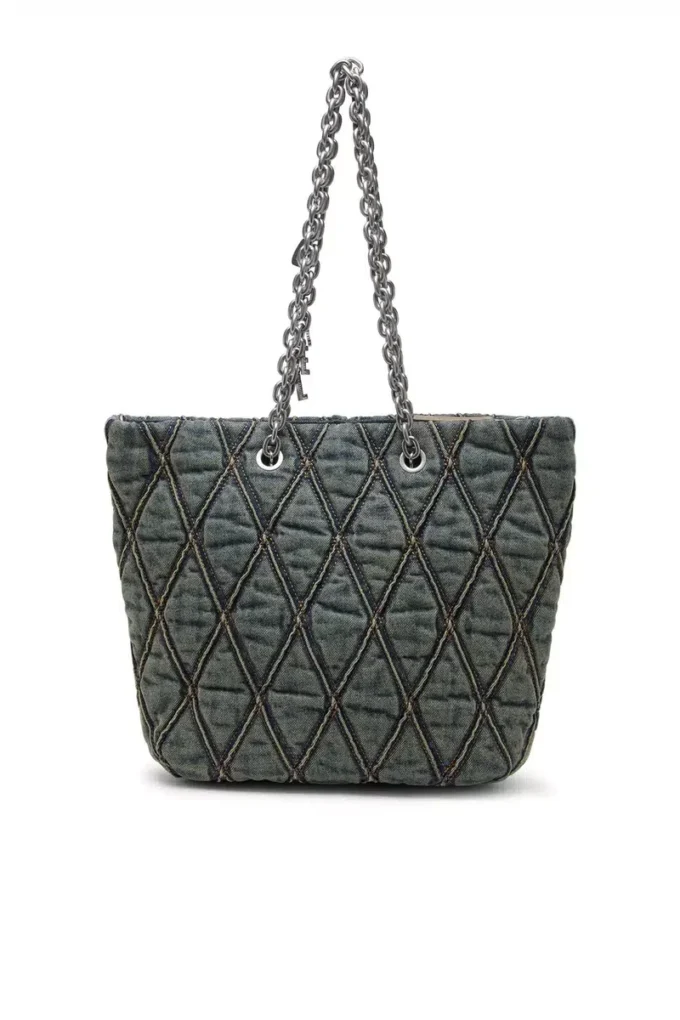 charm-d shopper m Geantă Charm-D-Tote din denim matlasat charm-d shopper m Geantă Charm-D-Tote din denim matlasat