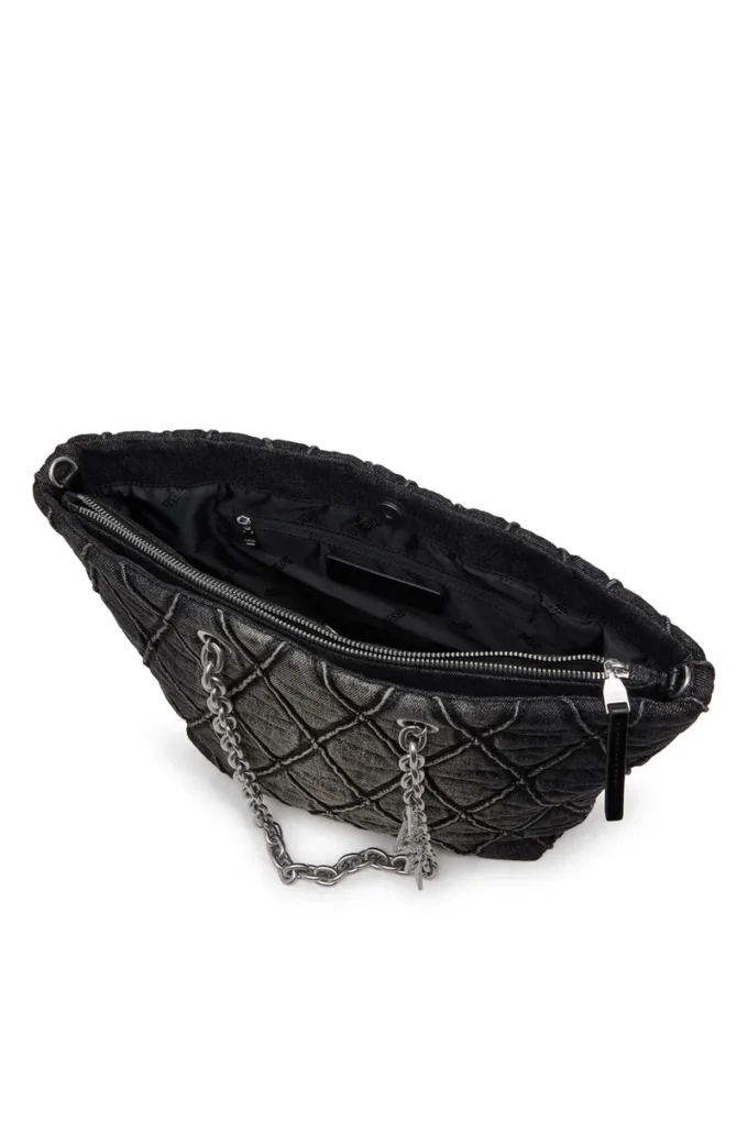 charm-d shopper m Geantă Charm-D-Tote din denim matlasat charm-d shopper m Geantă Charm-D-Tote din denim matlasat