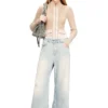 charm-d shoulder s Geantă de mână Charm-D S-Small din denim matlasat