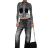 charm-d shoulder s Geantă de umăr Charm-D S-Small din nailon matlasat