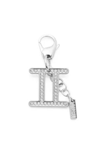 charm gemini Charm Gemini din metal cu strasuri