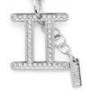charm gemini Charm Gemini din metal cu strasuri charm gemini Charm Gemini din metal cu strasuri