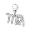 charm virgo Charm metalic Virgo cu strasuri