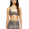chelsea-utlt Sutien sport din nailon cu imprimeu leopard chelsea-utlt Sutien sport din nailon cu imprimeu leopard