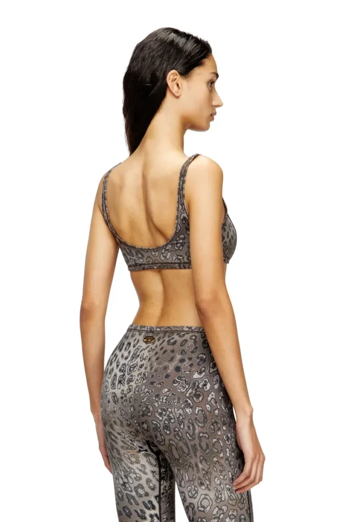 chelsea-utlt Sutien sport din nailon cu imprimeu leopard chelsea-utlt Sutien sport din nailon cu imprimeu leopard