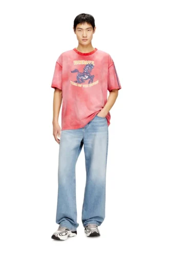 cl-t-boxt-horse Tricou din bumbac cu imprimeu grafic cu cal