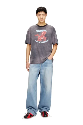 cl-t-boxt-horse Tricou din bumbac cu imprimeu grafic cu cal