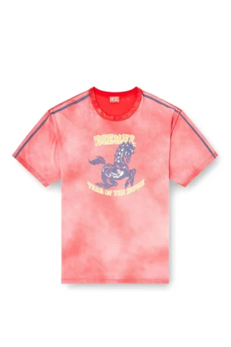 cl-t-boxt-horse Tricou din bumbac cu imprimeu grafic cu cal