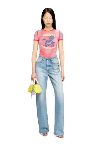 cl-t-uncutie-horse Tricou din bumbac elastic cu imprimeu grafic cu cal