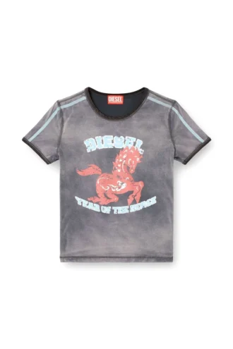 cl-t-uncutie-horse Tricou din bumbac elastic cu imprimeu grafic cu cal