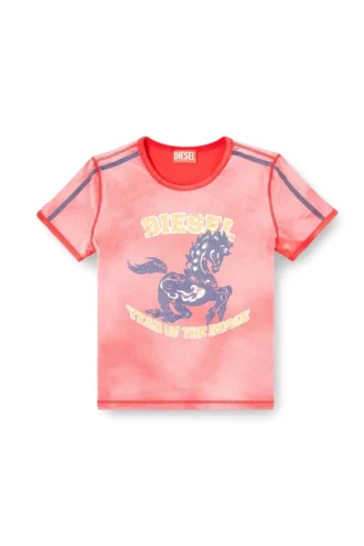 cl-t-uncutie-horse Tricou din bumbac elastic cu imprimeu grafic cu cal