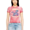 cl-t-uncutie-horse Tricou din bumbac elastic cu imprimeu grafic cu cal cl-t-uncutie-horse Tricou din bumbac elastic cu imprimeu grafic cu cal