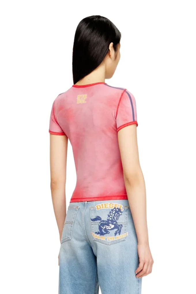 cl-t-uncutie-horse Tricou din bumbac elastic cu imprimeu grafic cu cal cl-t-uncutie-horse Tricou din bumbac elastic cu imprimeu grafic cu cal