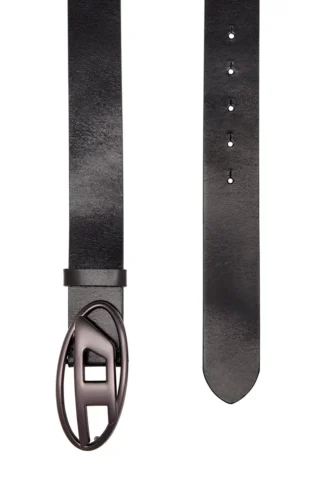 Curea din piele de 3,9 cm cu cataramă metalică ovală D Curea din piele de 3,9 cm cu cataramă metalică ovală D