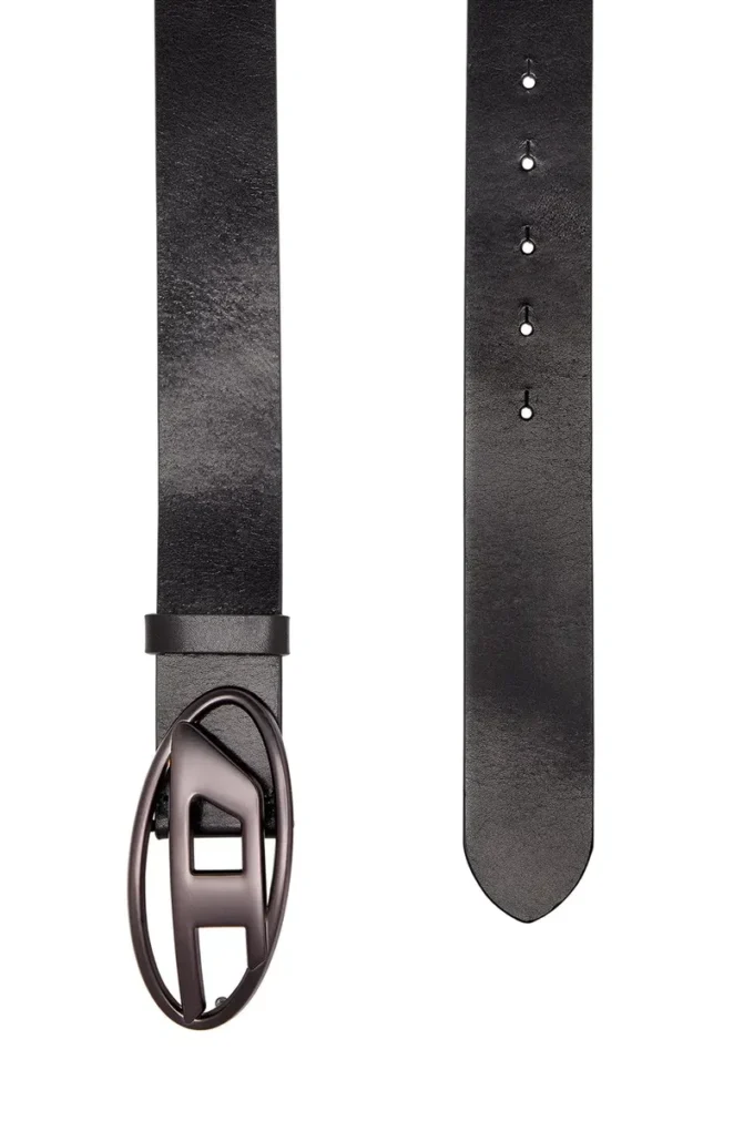 Curea din piele de 3,9 cm cu cataramă metalică ovală D Curea din piele de 3,9 cm cu cataramă metalică ovală D