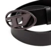 Curea din piele de 3,9 cm cu cataramă metalică ovală D Curea din piele de 3,9 cm cu cataramă metalică ovală D