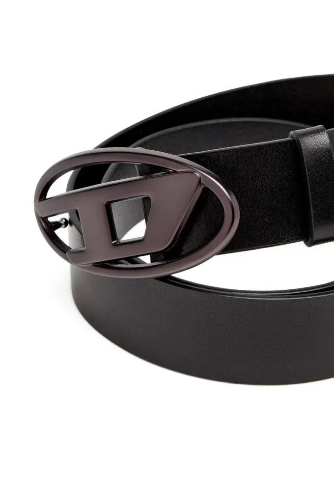 Curea din piele de 3,9 cm cu cataramă metalică ovală D Curea din piele de 3,9 cm cu cataramă metalică ovală D