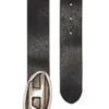 Curea dublă de 4 cm cu cataramă ovală D Curea dublă de 4 cm cu cataramă ovală D