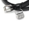 Curea subțire din piele de 1,4 cm cu charm 1DR pentru șolduri Curea subțire din piele de 1,4 cm cu charm 1DR pentru șolduri