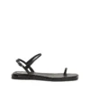 d-amber infra 0 D-AMBER – Sandale din piele cu logo metalic