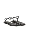 d-amber infra 0 D-AMBER – Sandale din piele cu logo metalic