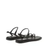 d-amber infra 0 D-AMBER – Sandale din piele cu logo metalic