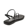 d-amber infra 0 D-AMBER – Sandale din piele cu logo metalic