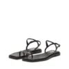 d-amber infra 0 D-AMBER – Sandale din piele cu logo metalic