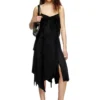 d-ancer Rochie din satin cu volane tăiate brut d-ancer Rochie din satin cu volane tăiate brut
