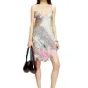d-aria Rochie slip din viscoză cu imprimeu heraldic d-aria Rochie slip din viscoză cu imprimeu heraldic