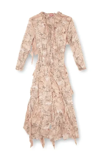 d-azzling-r1 Rochie maxi cu volane din șifon camuflat