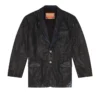 d-bla-fse Blazer din denim cu finisaj craquelé d-bla-fse Blazer din denim cu finisaj craquelé