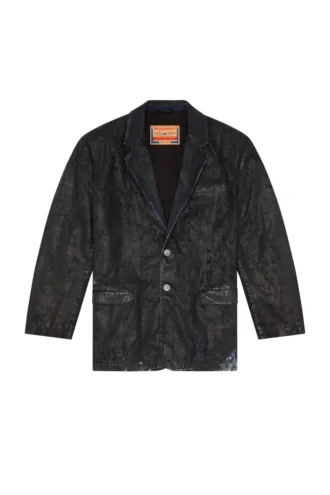 d-bla-fse Blazer din denim cu finisaj craquelé