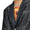 d-bla-fse Blazer din denim cu finisaj craquelé d-bla-fse Blazer din denim cu finisaj craquelé